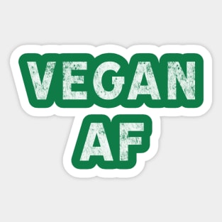 Vegan AF plant-based diet veganism Sticker